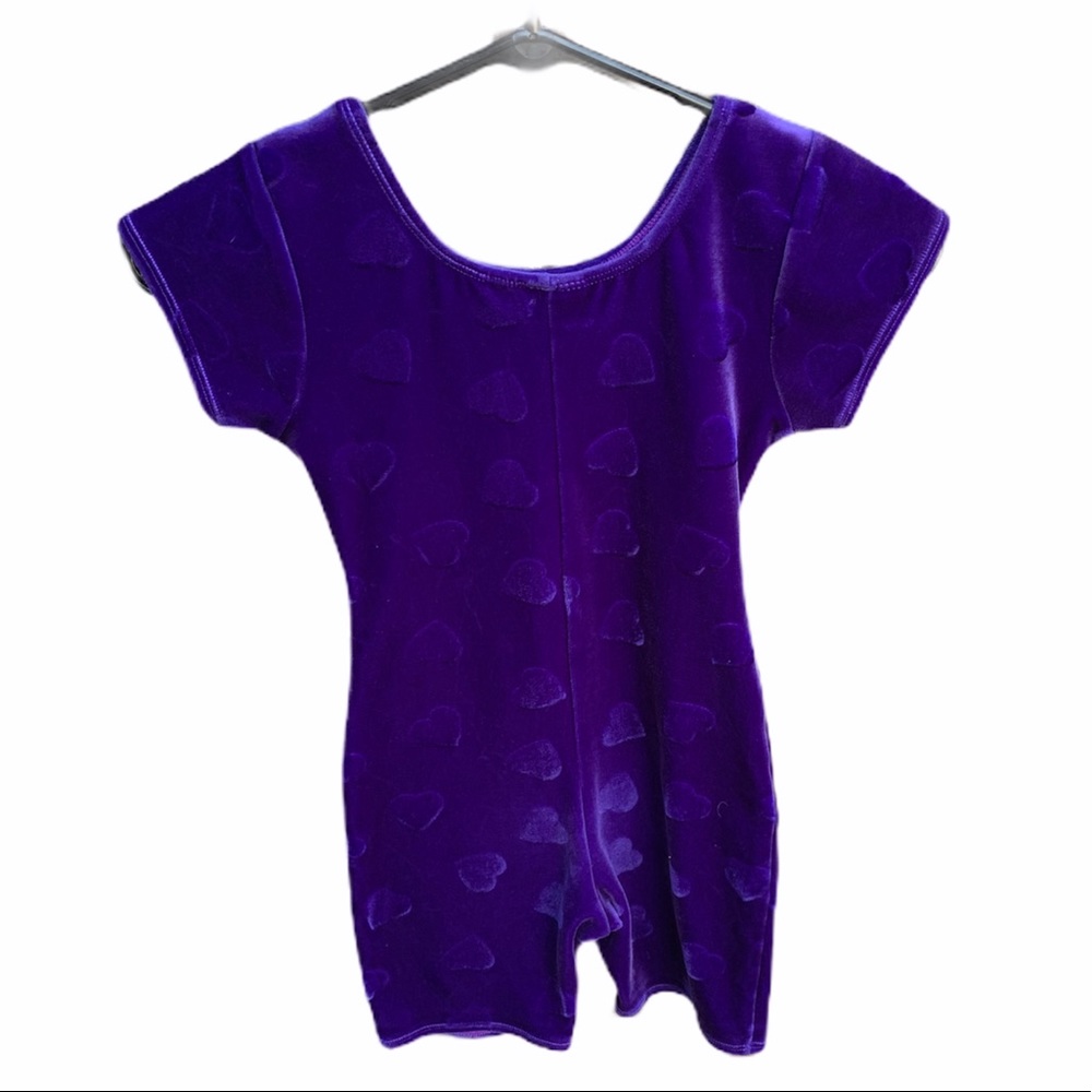 6/7 Purple Heart dance leotard